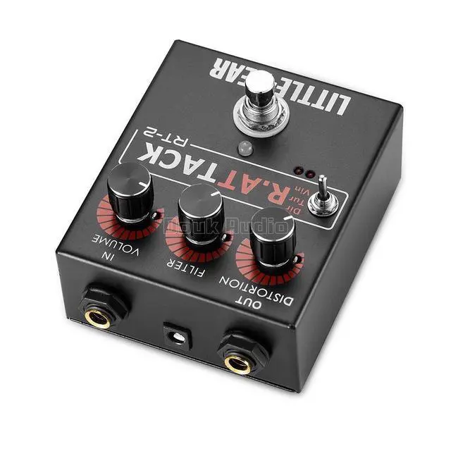 Alt view image 3 of 7 - Little Bear 3 RAT Tack Guitar Bass Distortion Effector effect Stomp Box Fuzz Pedal LED