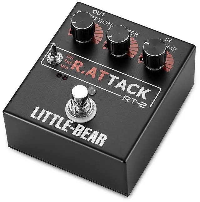 Main image of Little Bear 3 RAT Tack Guitar Bass Distortion Effector effect Stomp Box Fuzz Pedal LED