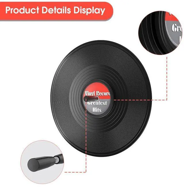 Alt view image 4 of 7 - LP Vinyl Record Label Saver Waterproof Cleaning Protector Clamp for 7, 10, 12 Records (Pro Black)