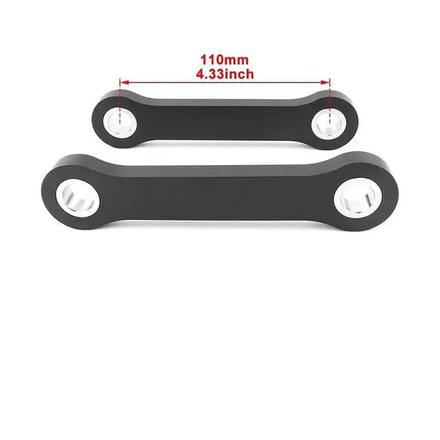 Alt view image 6 of 7 - Motorcycle Accessories Rear Suspension Cushion Connect Drop Link Fit for Yamaha XT250 XT 250 Lowering Links Kit(Silver)