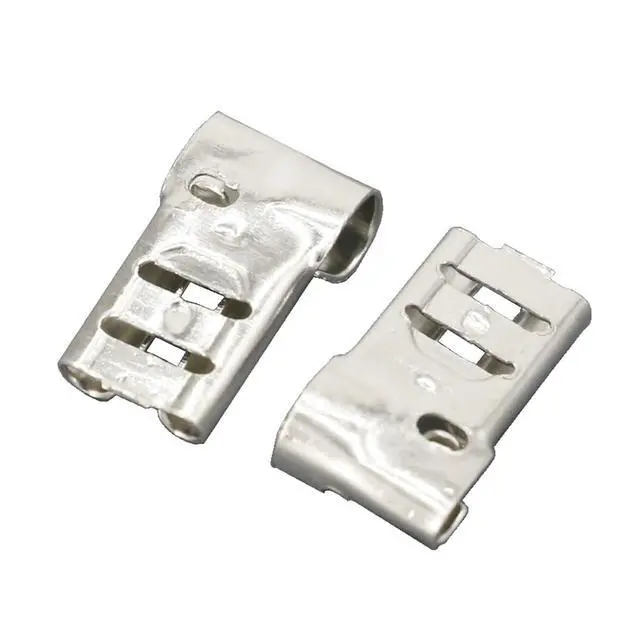 Alt view image 3 of 4 - 50 PCS 4.8 Series Bend Buttons 4.8 * 0.5MM 187 Female Terminals Tinned