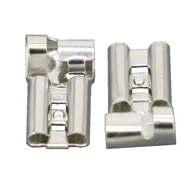 Alt view image 2 of 4 - 50 PCS 4.8 Series Bend Buttons 4.8 * 0.5MM 187 Female Terminals Tinned