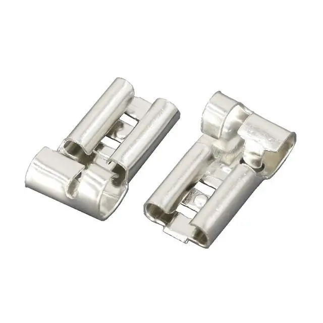 Alt view image 4 of 4 - 50 PCS 4.8 Series Bend Buttons 4.8 * 0.5MM 187 Female Terminals Tinned