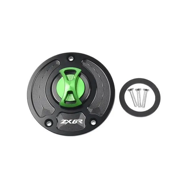 Alt view image 5 of 7 - ZX6R Fuel Tank Cap Keyless Motorcycle Fuel Fit for Gas Tank Cap Cover Fit for Ninja ZX6R 636 ZX636R 2007-2018(Black)