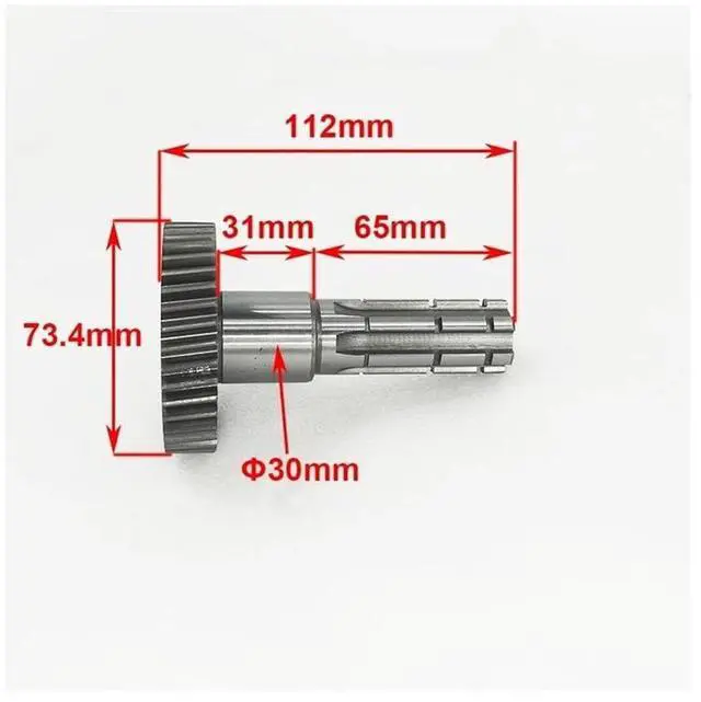 Alt view image 6 of 7 - Suitable for Reverse Gear Kit Assembly Gearbox Off-Road Quad Bike UTV GY6 150CC 200cc ATV Kart Engine Kart J(Driving Shaft Gear)