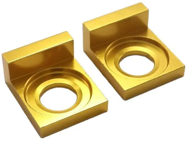 Main image of 12mm/15mm Aluminum CNC Chain Block Axle Tensioner Adjuster for Motorcycle Pit Bike XR50 CRF70 SDG 107 125(Gold 12mm)