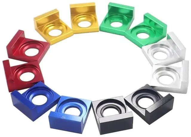 Alt view image 2 of 7 - 12mm/15mm Aluminum CNC Chain Block Axle Tensioner Adjuster for Motorcycle Pit Bike XR50 CRF70 SDG 107 125(Gold 12mm)
