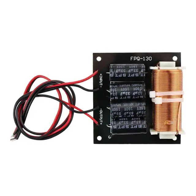 Alt view image 4 of 6 - Subwoofer Crossover with Cable 125Hz 800W Woofer Subwoofer Frequency Divider for 5-18 inch Woofer Speaker
