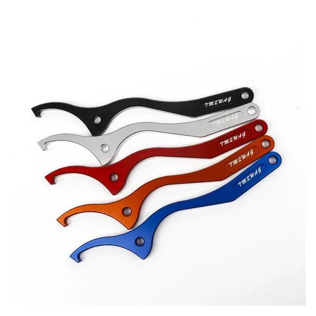 Alt view image 2 of 7 - Motorcycle Rear Damping Shock Absorber Spanner Wrench Tool Fit For KTM SX SXF EXC EXCF XC XCF XCW XCFW Fit For Husqvarna FC FE TC TE(Orange)