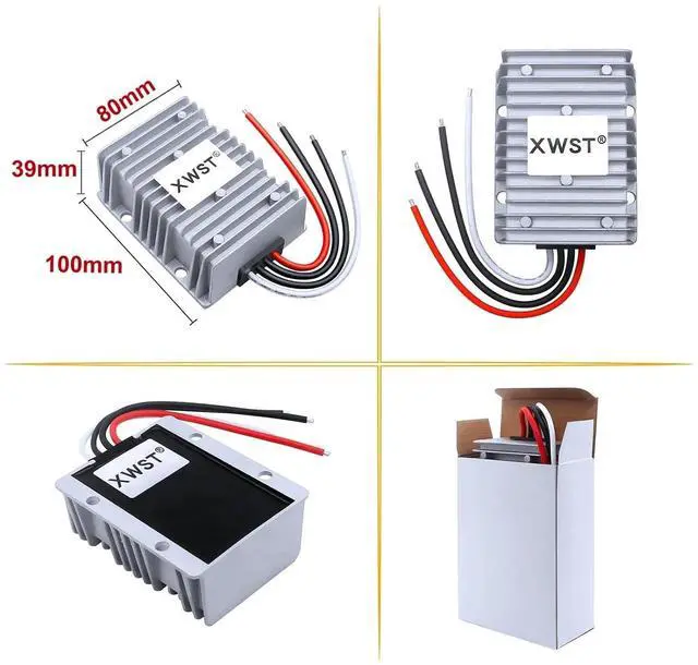 Alt view image 5 of 7 - DC DC 24V Battery Charger 9-35V to 29.2V 18-35V to 29.2V 2A -20A Constant Current Lithium Lead-Acid with Waterproof(5A 75 Golden,18-35V-29.2V)