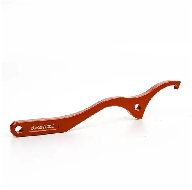 Alt view image 6 of 7 - Motorcycle Rear Damping Shock Absorber Spanner Wrench Tool Fit For KTM SX SXF EXC EXCF XC XCF XCW XCFW Fit For Husqvarna FC FE TC TE(Orange)