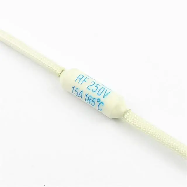 Main image of Electronic Rice Cooker Thermal Fuse Links RF TF Cutoff 250V 10A 15A 20A Axial Lead 5Pcs(185C 15A)