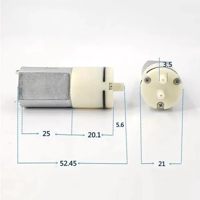 Alt view image 7 of 7 - Mini 130 Motor Air Pump DC 3V 3.7V 5V Micro Oxygen Pump Vacuum Negative Pressure Suction Breast Pump DIY Inflator Aquarium