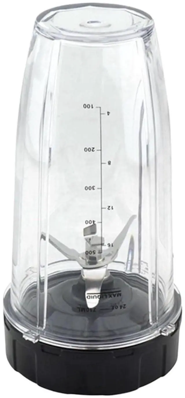Main image of Blender CupCompatible For Nutri Ninja Auto IQ BN801 SS101 BL480-30 BL641 Blender And 7 Fins Extractor Blade Replacement Parts