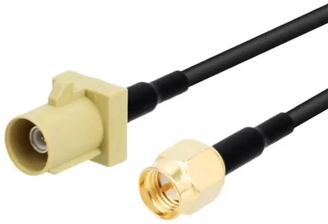 Main image of Connector 1PC Fakra K Male Female Yellow Color to SMA Plug Ja-ck Cable RG174 15cm /30cm/50cm/100cm Wholesale New(Type1,15CM)