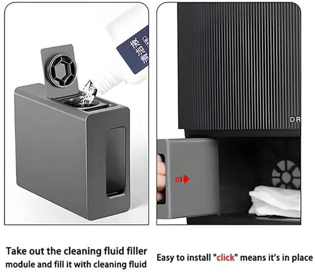 Alt view image 3 of 4 - Cleaning Solution, Compatible for Dreame X40 Ultra/S20/X30 Ultra Series, Robot Arm Series Automatic Cleaning Liquid Adding Module Sweeper Accessories.(A)