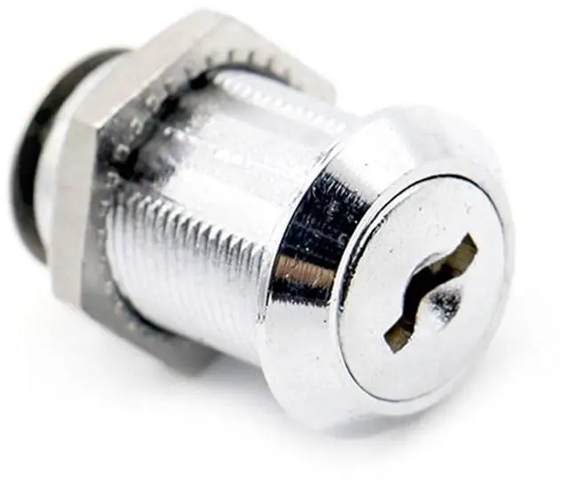 Alt view image 4 of 4 - Cam Cylinder Locks Door Padlock Lock with Iron Key 1Pcs(16mm Different Key)