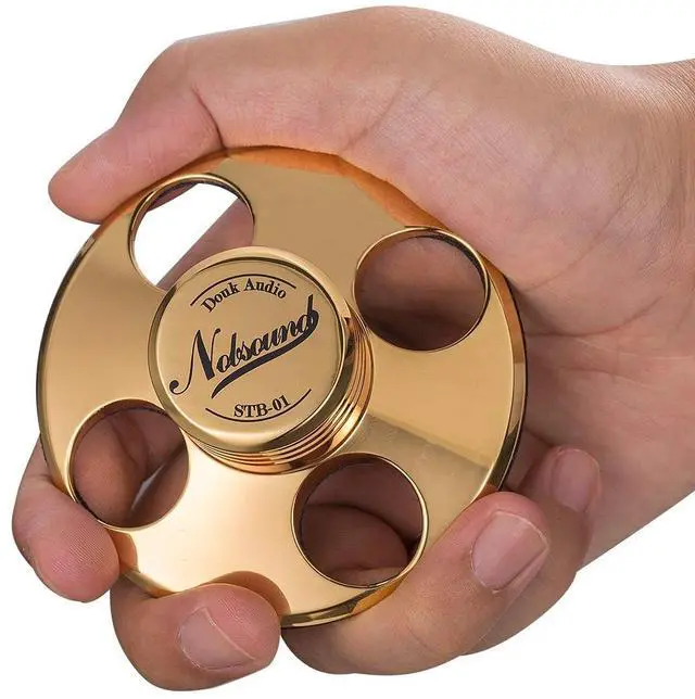 Alt view image 3 of 7 - STB-01 LP Vinyl Turntables Metal Disc Stabilizer Record Weight HiFi (Gold)