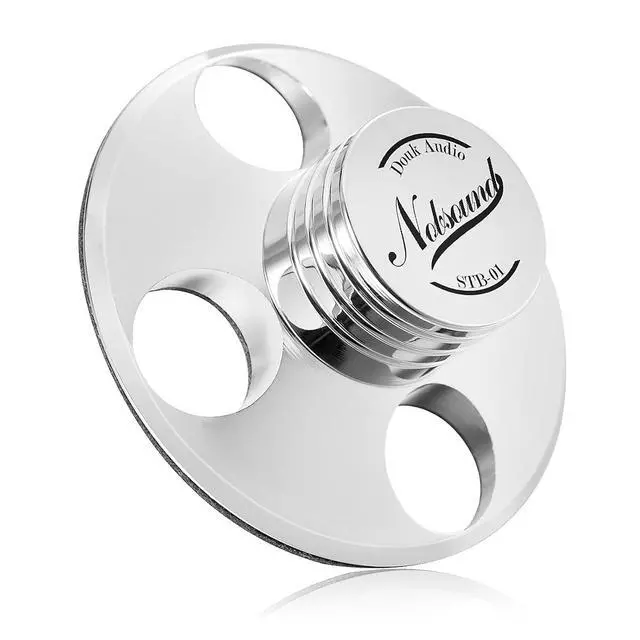 Alt view image 3 of 7 - STB-01 LP Vinyl Turntables Metal Disc Stabilizer Record Weight HiFi (Silver)