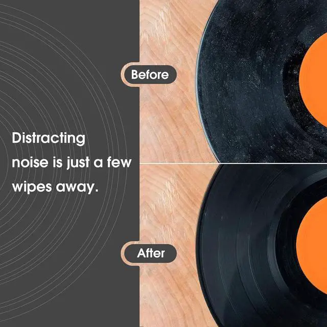 Alt view image 3 of 7 - Vinyl Record Cleaning Brush Ultra-Soft Velvet Anti-Static Turntable Cleaner Kit for LP Maintenance (R11A)