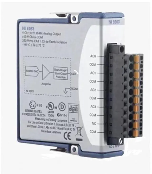 Main image of for NI 9263 C Series Analog Output Module 4 Channels 16-Bit CompactDAQ Control Systems
