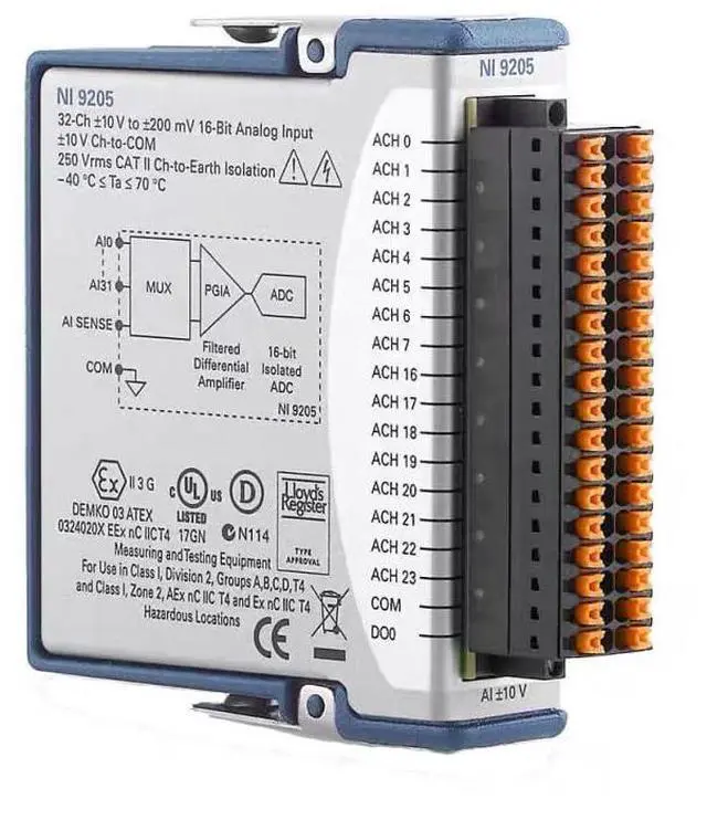 Main image of for NI 9205 C Series Voltage Input Module 32 Channels CompactDAQ 16-Bit Analog Input
