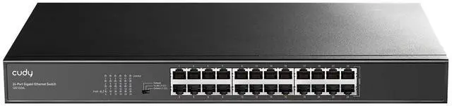 Main image of 24 Port Gigabit Ethernet Switch Desktop/ Rackmount Plug & Play Shielded Ports Sturdy Metal Fanless Quiet Traffic Optimization 19 Inch GS1024L