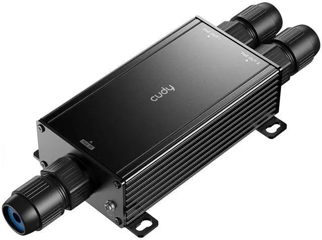 Main image of 2 Channel Gigabit Outdoor PoE++ Extender, 2 Output PoE Ports, IP67 Waterproof, 1000Mbps, PoE Repeater/Amplifier/Booster, Wall-Mount, Comply with 802.3bt/at/af, POE25