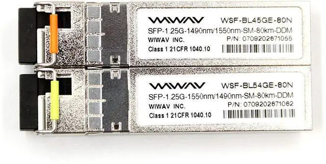 Main image of for Cisco GLC-BX-U80 and GLC-BX-D80 1.25G SFP Module BIDI WDM Transceiver 80KM Simplex LC DDM/DOM Support 1490/1550nm (1Pair)