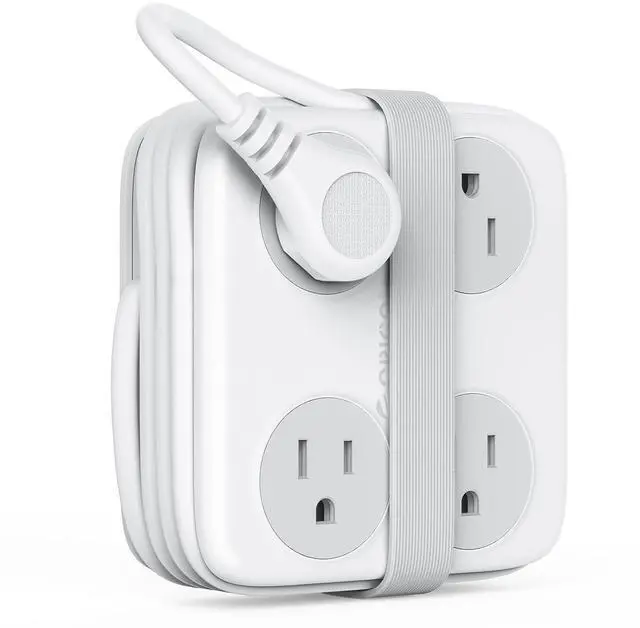 Main image of 5 Ft Extension Cord with 3 USB Ports, Power Strip for Desktop, 4 Side Outlet Extender(8 AC) & Flat Plug, 11 in 1 Charging Station for Home/Office/Dorm - AP3 PRO