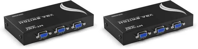 Main image of 2 Port VGA Switch Video Selector Switcher Box (2 Input 1 Output) (Pack of 2)