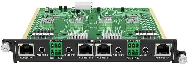 Main image of 1080P@60Hz HDBT Input Card 4 Port (1-Card 4-Port) for Modular Matrix Switcher Video Wall Controller w/Audio+RS232 Port, EDID, Seamless Switching