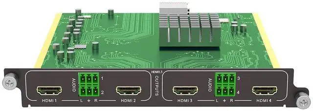 Main image of 1080P@60Hz HDMI Output Card 4 Port (1-Card 4-Port) for Modular Matrix Switcher w/Audio Input, EDID, Seamless Switching