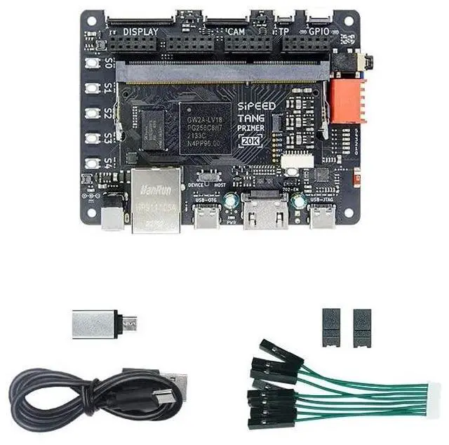 Main image of Sipeed Tang Primer 20K FPGA Development Board MCU, with LUT4, PMOD Port *4, for RISC-V and Embedded Development (with Dock ext-Board)