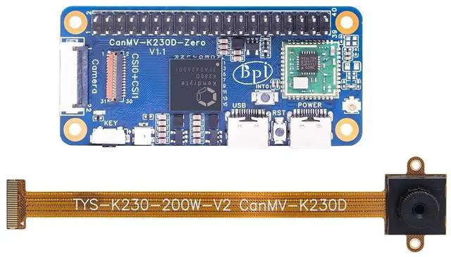 Main image of Banana Pi BPI-CanMV-K230D-Zero Single Board Computers, Canaan K230D RISC-V, 128MB LPDDR4, Dual Kamera MIPI CSI, 40Pin GPIO, AIoT SBC, Motherboard (Standard kit)