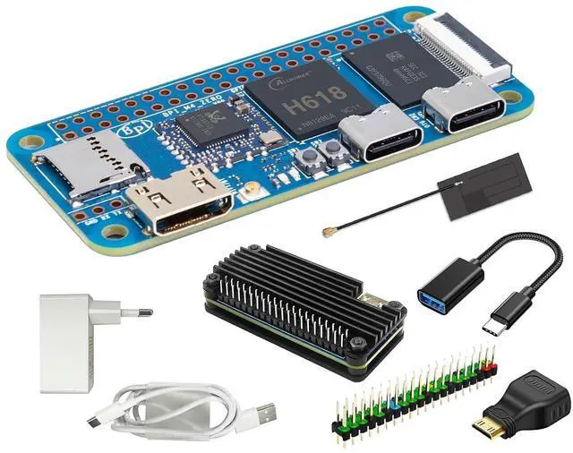 Main image of Banana Pi BPI-M4 Zero Single Board Computer, 4G RAM 32G eMMC, 1.5GHz Allwinner H618 Quad-Core CPU, Support 4K Display Run Ubuntu, Pi Zero 2W Alternative (Metal Case Kit)