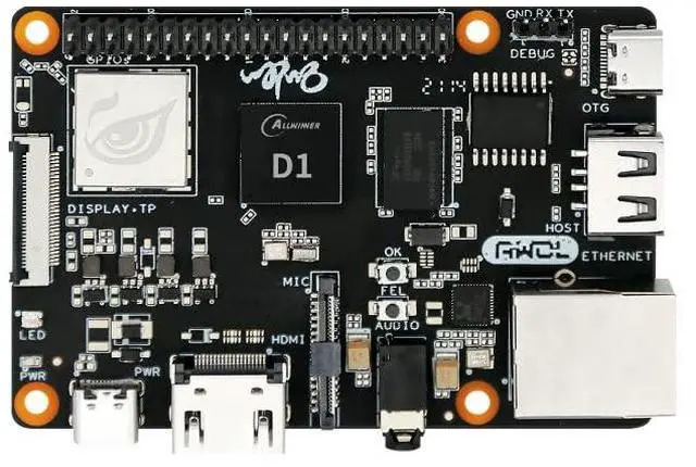 Main image of Sipeed Nezha 64bit RISC-V Linux SBC Board Allwinner D1@1.0GHz with 1GByte DDR3 256MByte Nand Flash Support Tina/Debian System(Standard kit)