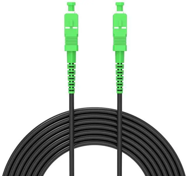 Main image of 15M SC/APC to SC/APC Outdoor Armored Simplex 9/125 SM Fiber Optic Cable Jumper Optical Patch Cord Singlemode 15Meters 49ft SC-SC
