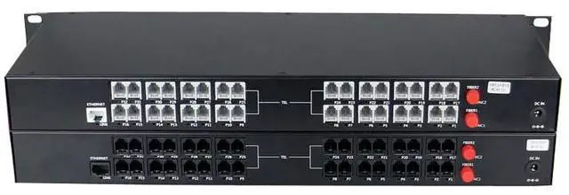 Main image of 1Pair 32 Channel PCM Voice Telephone Fiber Optical Media Converters Extender Adapter Single Mode FC Fiber Optic Port Caller ID FAX