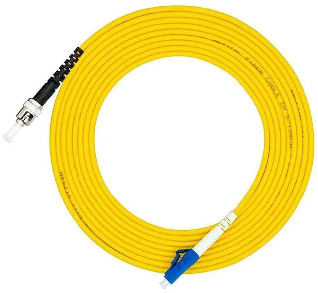 Main image of 50Meters 160ft LC to ST Fiber Optic Cable Jumper Optical Patch Cord Simplex Single-Mode 9/125 LC-ST