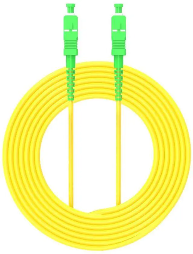 Main image of 50meters 165ft SC/APC to SC/APC Fiber Optic Cable Jumper Optical Patch Cord Simplex Single-Mode 9/125 SC-SC