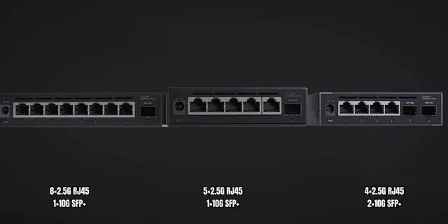 Alt view image 2 of 2 - 9-Port 2.5G Ethernet Switch,Web Managed Network Switch, VLAN/QoS/STP/IGMP/LACP Supported, Aluminum Housing,for NAS/PC Gaming/WiFi 6 AP | Plug & Play,Desktop/Wall-Mount
