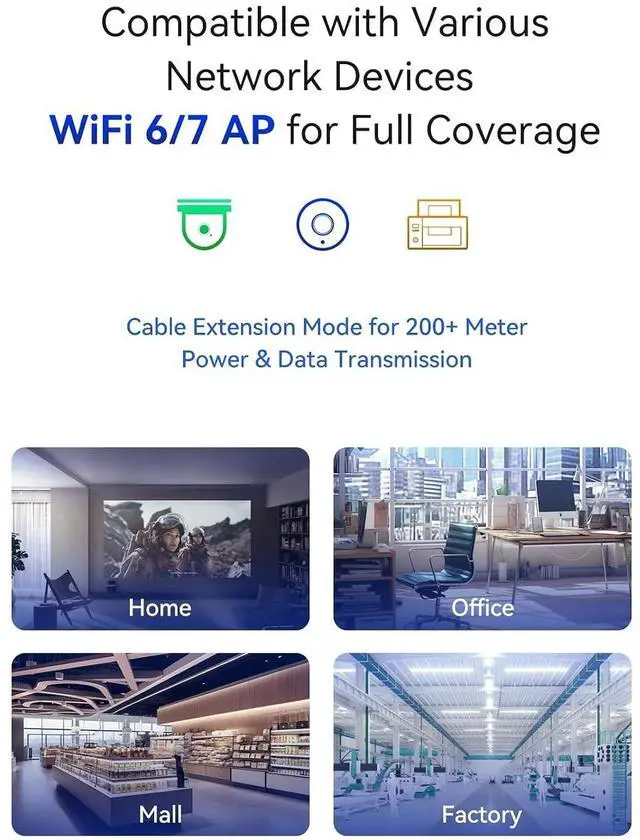 Alt view image 5 of 7 - 9-Port 2.5G Easy Managed PoE+ Ethernet Switch, IEEE8023af/at PoE 140W, VLAN/QoS/STP/IGMP/LACP Supported, Fanless 2.5Gb Network Switch for AP, VoIP Phone, IP Camera, NVR