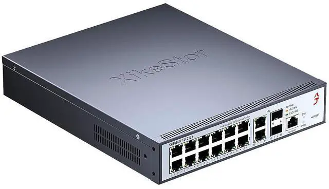 Main image of 16-Port 2.5G L3 Managed Ethernet Switch, 2.5Gb Network Switch with 12x2.5G RJ45|2x10G RJ45|2x10G SFP+ Ports, DHCP/OSPF/BGP/VLAN/ACL/LACP/IGMP Supported, Built-in Smart Fan, Desktop/Wall-Mount