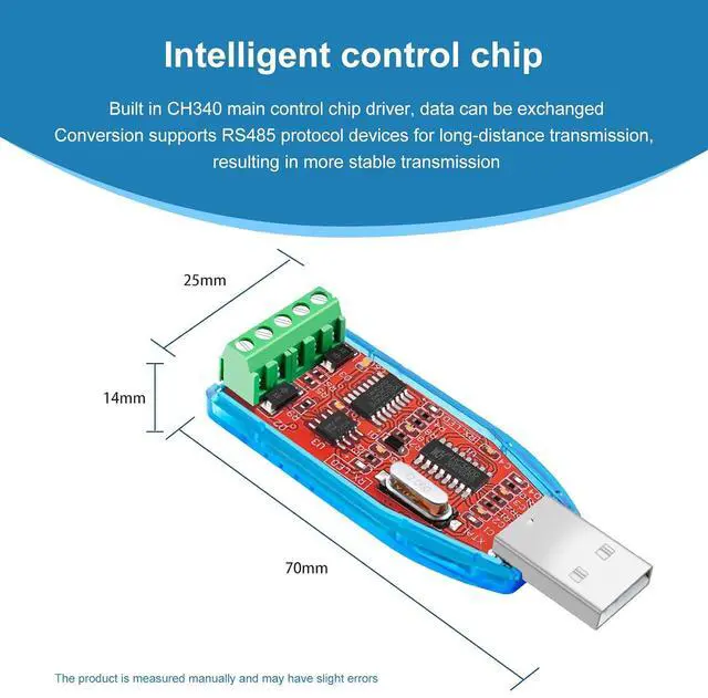 Alt view image 5 of 7 - USB to RS485 Converter, with CH340G Chip Processor, Compatible with Various RS485 Devices Connecting