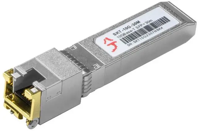 Main image of 10GBase-T SFP+ to RJ45 Transceiver, 10G Copper SFP+ to Ethernet Module, Up to 30m, Plug and Play, Compatible with Cisco, Meraki, Ubiquiti, Fortinet, Mikrotik, Netgear, TP-Link and More