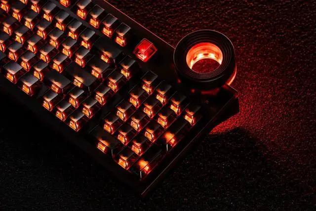 Alt view image 5 of 7 - ATM 98 Wireless Custom Silent Mechanical Keyboard, 98 Key Tri-Mode 2.4G Bluetooth Wireless Ergonomic RGB PC Computer Keyboard, Office Accessories, Hotswappable Switch - Night Ink