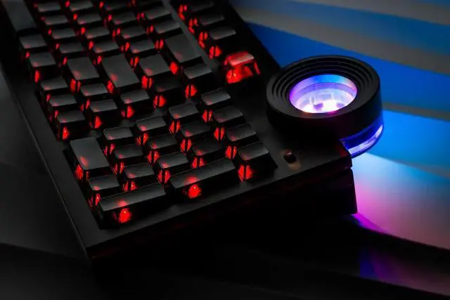Alt view image 6 of 7 - ATM 98 Wireless Custom Silent Mechanical Keyboard, 98 Key Tri-Mode 2.4G Bluetooth Wireless Ergonomic RGB PC Computer Keyboard, Office Accessories, Hotswappable Switch - Night Ink