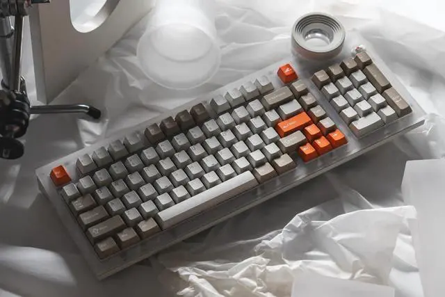 Alt view image 3 of 7 - ATM 98 Wireless Custom Mechanical Keyboard, HiFi Silent Gasket Mount Keyboard with Smart Knob, Full Size Tri-Mode Creamy Keyboard, Hot-swap, CNC Aluminum, Programmable RGB - Frost Whisper