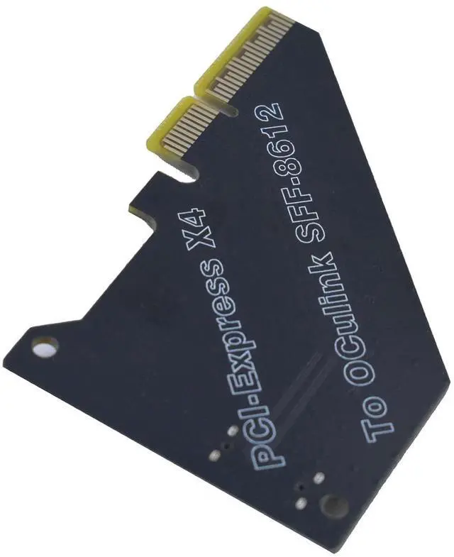 Alt view image 5 of 6 - PCIe 4.0 x4 to Oculink External SFF-8612 Adapter Card for eGPU Dock Mimi Pc